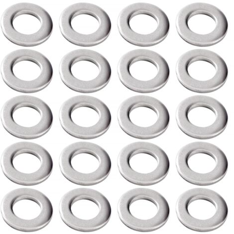 [JAMAIS UTILISÉ]20pcs M10x20x2mm Flat Washer, 304 Stainless Steel Flat Washers, Flat Repair Washers for Screws and Threaded Bolts (1/5)