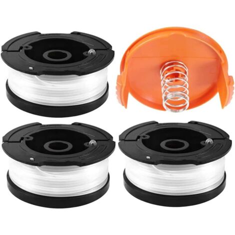 [JAMAIS UTILISÉ]Bobines A6481 A6485 pour Black et Decker Af-100, Bobine Fil Coupe Bordure pour Black et Decker Coupe-Bordures, 3 Bobine de Fil Debroussailleuse avec 1 Couvercle de Bobine et 1 Ressort  (1/5)