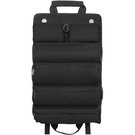 Sac de Rangement Organisateur d'Organisateur à Usage Lourd Polyvalent avec Plusieurs Poches de Grande capacité Fermeture de Fermeture à glissière Noir (1/4)