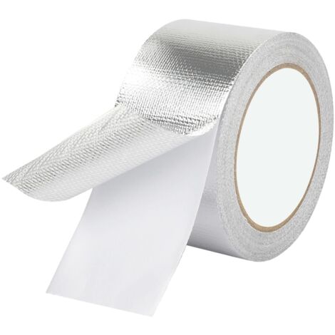 Ruban Adhésif Aluminium Ruban Aluminium pour Étanchéité, 50mm x 20m, Ruban Aluminium Autocollant, Pour La Réparation, Tuyaux, 1 Rouleau (1/5)