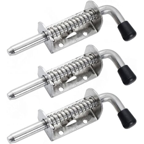 Lot De 3 Verrous à Ressort Robustes En Acier Inoxydable - Verrous