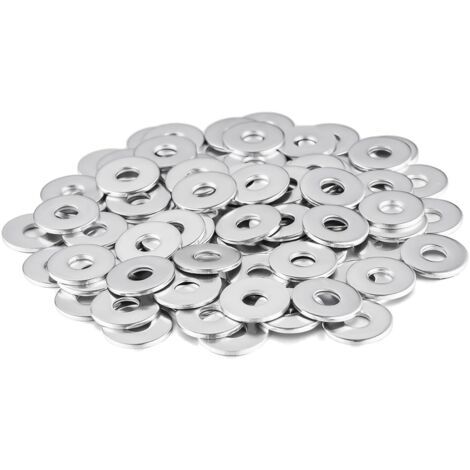 [JAMAIS UTILISÉ]100 Pièces Rondelles Plates Metal, Rondelle Cuivre Joint Vidange Assortiment Kit M515 mm x 1.2 mm, Rondelles Plates pour Vis et écrous, L'étanchéité des Vis Bagues D'étanchéité