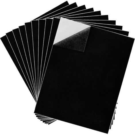 10 Feuilles Patin Antiderapant, Mousse Adhesive, 300 mm x 210 mm x 3 mm Mousse Autocollante, Coussinets Patin Caoutchouc Antidérapants Patins pour Meubles Tables Chaises Canapés