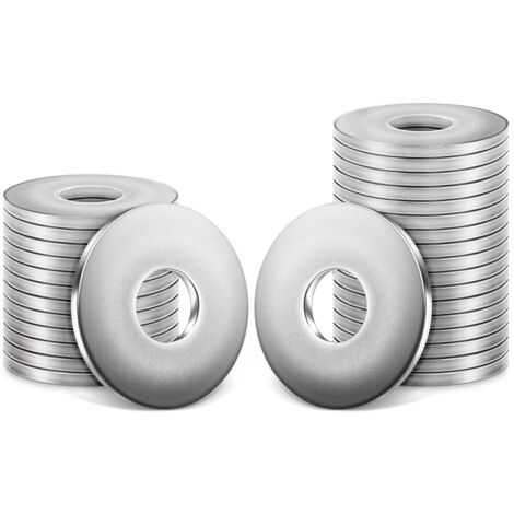 [JAMAIS UTILISÉ]Rondelles Metal M10, 50 Pièces Rondelle Inox M10 x 25mm, Rondelles Plates Acier Inoxydable Rondelles, DIN9021 / ISO7093 Penny Rondelles Acier Inoxydable Rondelles (1/5)