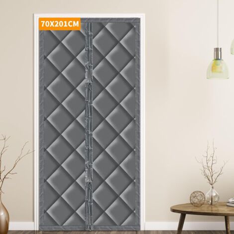 [JAMAIS UTILISÉ]Rideau Isolant Thermique avec Magnétique, 70x200cm Isolant Thermique Isolation Porte, Rideau de Porte Magnétique à Isolation Thermique, au Froid et au Bruit, Adapté aux Animaux (sans F (1/4)