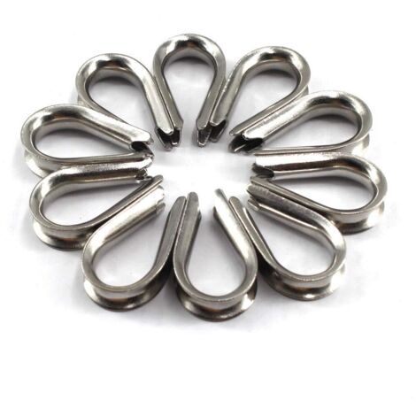 Fil d'acier inoxydable 304 Corde Dé à Coudre, câble dés à coudre Gréement, M6, 20 pièces (1/5)