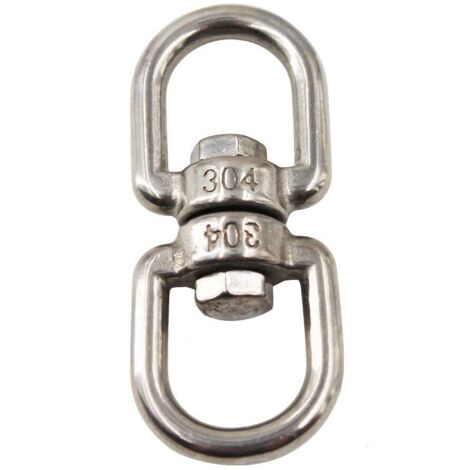 Lot De 4 Émerillons En Acier Inoxydable 304 - M4, 50mm - Rotation 360°, Pour Hamac, Balançoire, Suspension