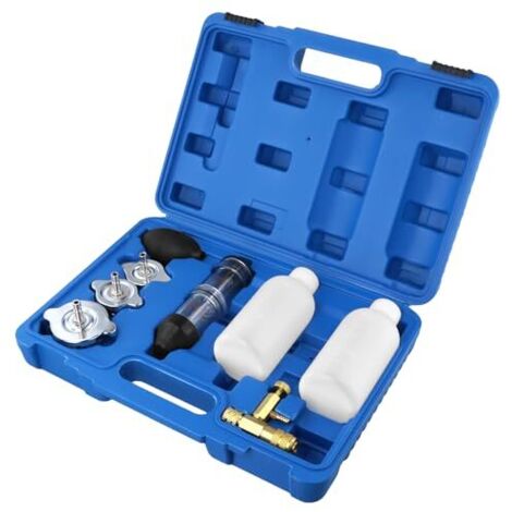 Testeur de Joints de Culasse Kit, Détecteur de Fuite CO2, Testeur de Fuite Moteur sans Solution de Réaction, pour Voitures, Motos, Camions (1/5)