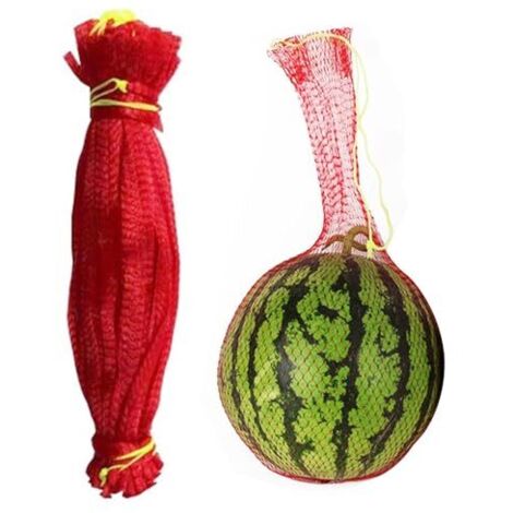 Filets À Pastèque – 100 Pièces Filets De Support À Pastèque Suspendus, Filets À Melons pour Hamac avec Cordon De Serrage, Sac en Filet De Fruits Réutilisable pour Pastèque, Melons Miel (1/5)