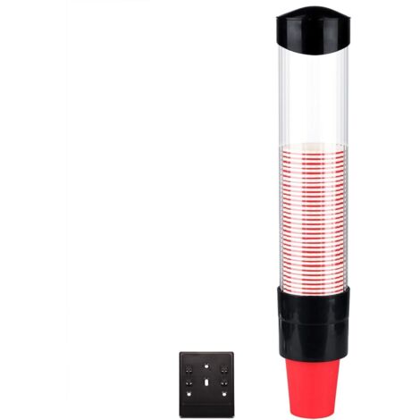 Distributeur de Gobelets Mural Porte Plastique Porte-Tasses en Papier Gobelets en One Touch Porte-Gobelets Getable Distributeur de Gobelets Muraux Jusqu'à 50 Tasses de 7,5 cm de Diamètre