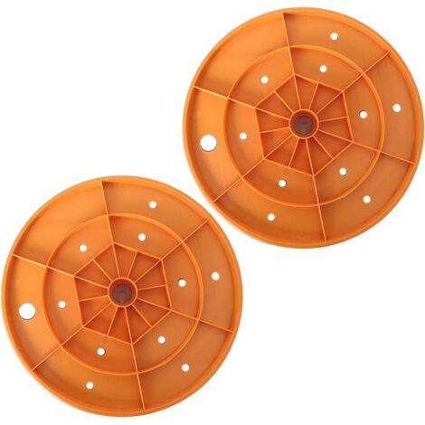 Lot de 2 disques de drainage réutilisables pour pots de fleurs avec trous de drainage pour un meilleur drainage du sol et la santé des racines des pots de fleurs (1/5)
