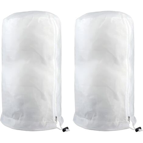 Voile D'hivernage,2 Pièces Voile Hivernage Plante Exterieur,Housse Hivernage Plante Exterieur avec Cordon de Serrage à Glissière,Housse D'hivernage,Housses de Protection pour Plantes 80x60cm (1/5)