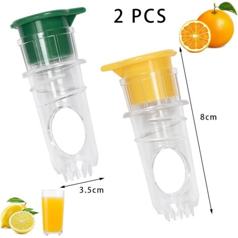 JAWUZ Lot 2 Presse-Agrumes Manuel - Extracteur Citron Compact Pour Cuisine, Bar Et Restaurant