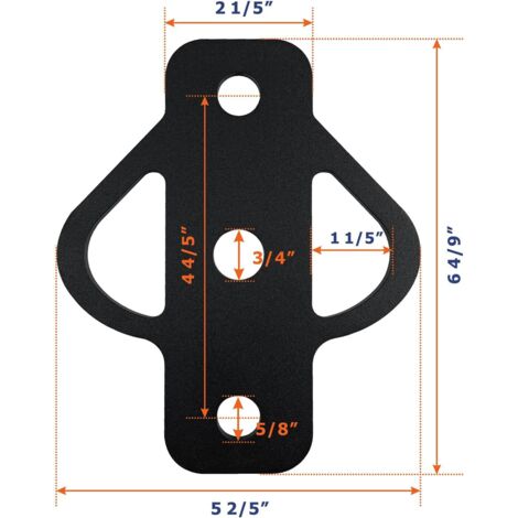 Adaptateur d'Attelage de Remorque 3 Voies Récepteur d'Attelage pour Tondeuse à Gazon Attaches d'Attelage Trois Voies pour Chariot de Golf Tracteur de Jardin
