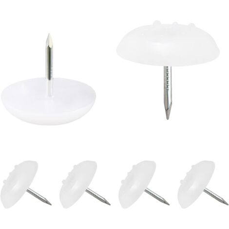 [JAMAIS UTILISÉ]16 Pièces Patins pour Pieds de Chaise, Patins Meubles, Patin Antidérapant, pour Protege Pied a Clouer de Meuble et Plancher, 18mm (1/5)