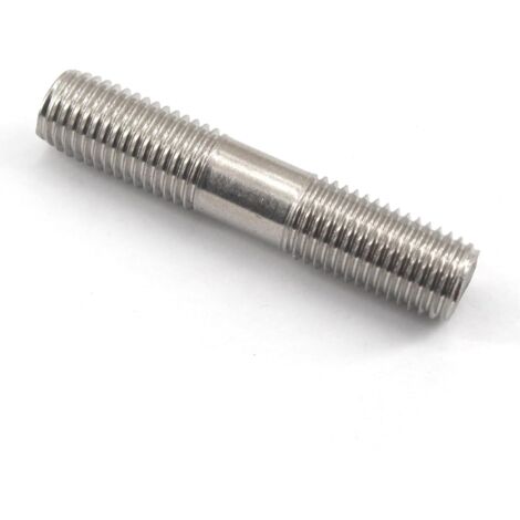 Lot de 30 vis sans tête à double extrémité M6 x 30 mm en acier inoxydable 304 - Adaptateur fileté (1/5)