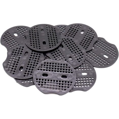[JAMAIS UTILISÉ]100 pièces Pièce Fixe - 6,8  6cm pour Piquets de Fixation en Acier, pour Fixer Le Tissu de Mauvaises Herbes, Les Feuilles de Sol (Noir) (1/5)