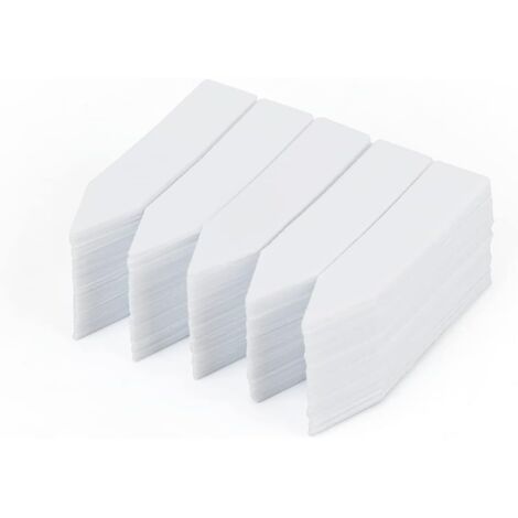 [JAMAIS UTILISÉ]200 Pièces mini étiquette pour semis,5X1cm etiquette plante,etiquette potager plastique,etiquette jardin exterieur,blanc (1/4)