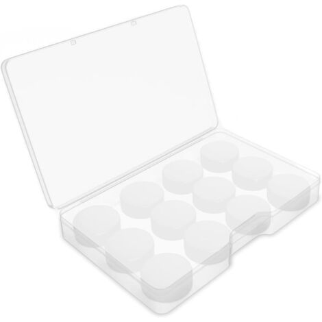 6 Paires Bouchon d'Oreille, Boule Quies En Silicone Quies Moulables, Boule Quies Silicone Réutilisables et Étanches, Pour Sommeil Suppression Du Bruit Dormir Natation Ronflement (Blanc) (1/5)