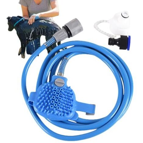 zwxqe Accessoire de douche pour chien, brosse à récurer pour chien, brosse de toilettage pour animaux de compagnie, brosse de lavage pour chien, brosse de démêlage pour chiens, outil de lavage pour (1/5)