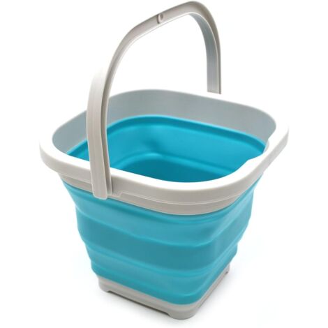 5L/10L pliable Seau/pliable Tub 5L bleu clair (1/5)