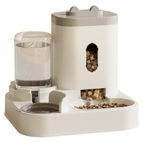 [JAMAIS UTILISÉ] Distributeur Croquettes Chat/de Nourriture 2 en 1, Distributeur Automatique d'aliments et d'eau Animaux de Compagnie de Petite