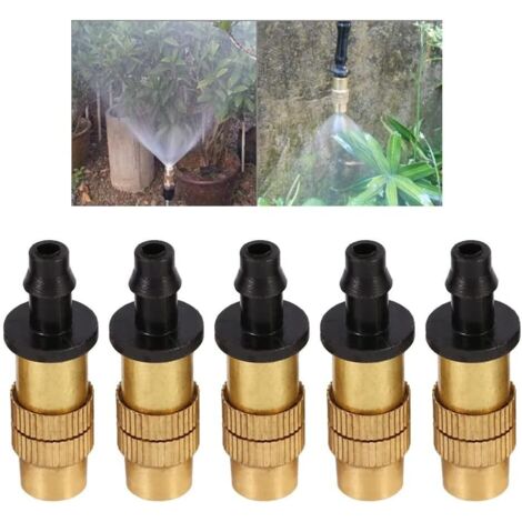 [JAMAIS UTILISÉ]5Pcs Arroseurs d'irrigation Réglables, Buse de Pulvérisation en Laiton Cuivré Arrosage des Goutteurs pour la Serre de la Pelouse (1/5)