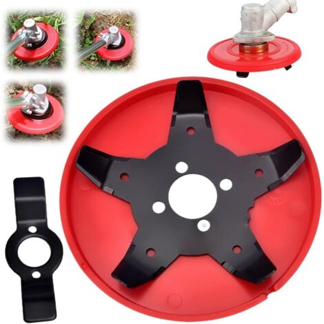 [JAMAIS UTILISÉ] Weeding Device, Universal Trimmer Head, Brush Cutter Accessories, Steel Wire Lawn Cutting Head for Lawn Mower (1) (1/5)