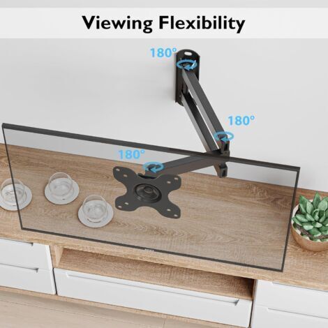 Famgizmo Support TV Mural pour téléviseur de 32-70 Pouces (80-180cm), ±15° Inclinable, VESA