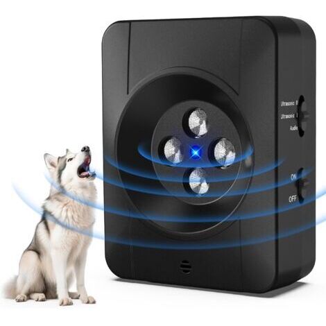 Anti Aboiement pour Chien,Auto Dispositif Anti Aboiement,Ultrasons 33FT Anti Aboiement pour Chien avec 3 Modes,Anti Aboiement Chien Voisin,IPX4 pour Anti-Aboiement Chiens l'extérieur et l'intérieur