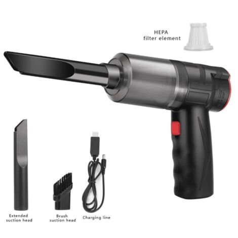 [JAMAIS UTILISÉ] Aspirateur de Voiture sans Fil 2 en 1 Aspirateur à main sans fil pour la maison et la voiture Mini aspirateur à double usage ensemble 16000Pa 150W (1/4)