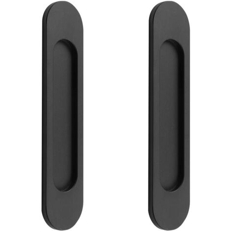 Poignées de porte coulissante ovales auto-adhésives, poignée sans perforation pour porte de grange coulissante, fenêtres(2pcs) (1/4)