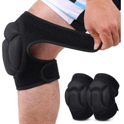 [JAMAIS UTILISÉ] 2 pièces Genouillères de Protection, Anti-collision Éponge Épaisse Genouillere pour Jardinage, Travaux, Jogging, VTT (1/4)