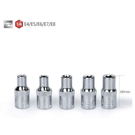 Jeu de 7 Douilles Torx Femelles MAGALU 1/4 KRAFTWERK 120099