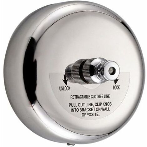 [JAMAIS UTILISÉ] Sèche-linge rétractable rond en acier inoxydable 304 avec cordon en acier de 9 pieds pour balcon de jardin de salle de bain et plus (1/4)
