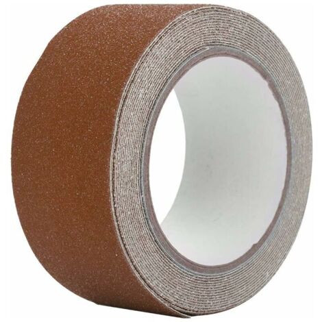 [JAMAIS UTILISÉ] antidérapant Anti Skid Ruban adhésif pour Une étape d'escalier de Sol de sécurité Décoration 5 m 5 cm coloré en PVC Marron