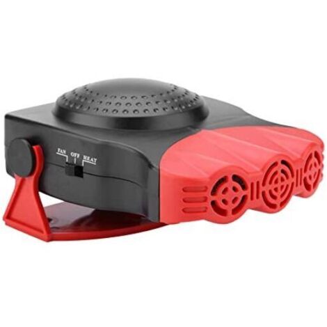 [JAMAIS UTILISÉ] Réchauffeur de Voiture, Chauffage Portable Voiture 12V 150W pour refroidissement, chauffage, dégivrage et désembuage (Rouge) (1/4)