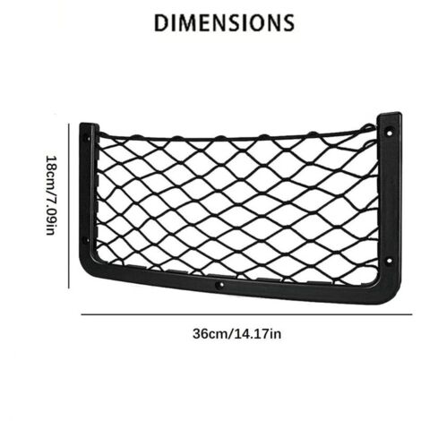 [JAMAIS UTILISÉ] 3 PCS Filet Rangement pour Voiture, Organisateurs Rangement Coffre 36 x 18 CM (Filet élastique), Multifonctionnel Sac Pocket Organizer de Voiture pour Ustensiles, Camping-Cars, Bateau (1/4)