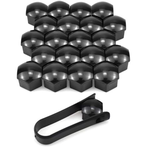 Cache Ecrou 19 mm, 20 Pièces 19mm Boulon Ecrou Couvre, Capuchons Protection Hexagonal pour écrous De Roue, Cache Boulon Universels 19mm