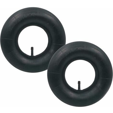 [JAMAIS UTILISÉ] 2 pièces 4.10/3.50-4 Chambre à air Pneu TR-13 Valve Droite pour Diable, Chariot, Chariot à Main, Chariot de Jardin, Tondeuse à Gazon (1/4)