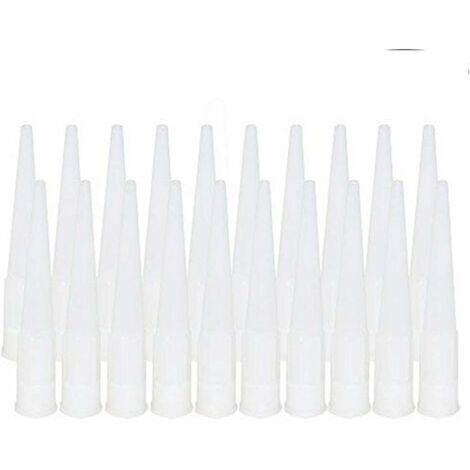 [JAMAIS UTILISÉ] 20 Pièces Cartouche Douilles Silicone Douilles embouts de Remplacement en Silicone Pointes Cartouche Cartouche Buses Buses(Diamètre intérieur de l'interface : 15 mm) (1/4)