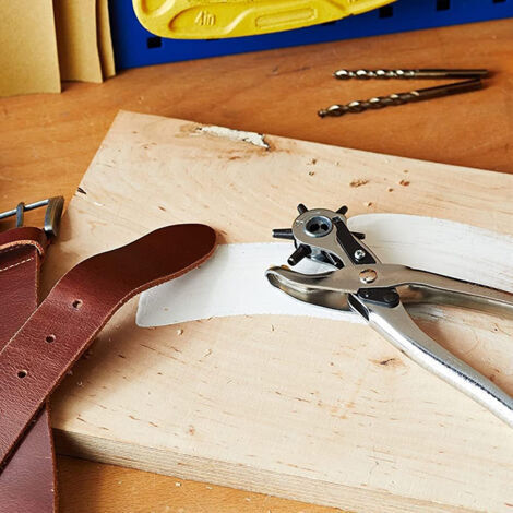 Kit D'outils D'estampage Cuir 6 Pièces - Poinçons Pour Gravure Et Gaufrage, Fabrication Selle, Bricolage Cuir (9.5 Cm)