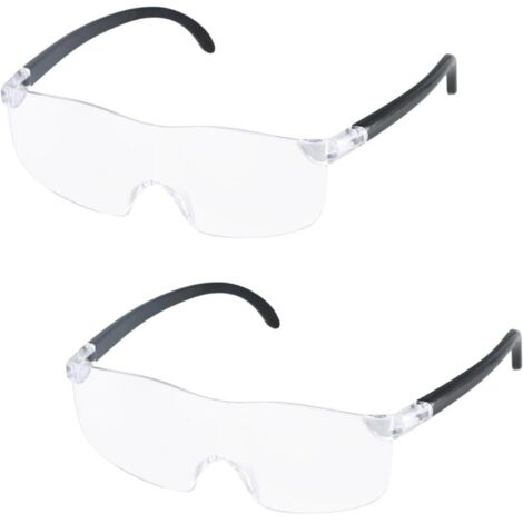 Pièces Lunette Loupe Grossissante, 300% Lunettes loupes de Lecture, Lunette Loupe Mains Libres, Loupe à Montage sur Tête Anti Lumière Bleue pour Personnes âgées Lecture Travail (1/4)