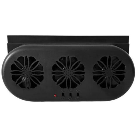 Ventilateur d'extraction pour voiture, 3 ventilateurs, alimentation USB, ventilation silencieuse, refroidissement du radiateur, automobile (1/4)