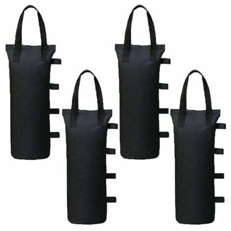 Lot de 4 Poids de Gazebo pour Tonnelle et Pavillon, Sac de Lestage Sable pour Jambes, Tentes Pare-Soleil, Parasol (1/4)