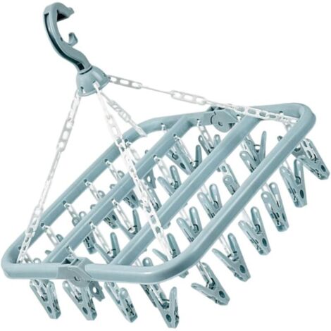 Hangage De Vêtements Capacité 32 Clips Multiples Espace Espace des Pliables Efficaces Rack Séchage pour Appartements Pliables Roses Airer La Maison (1/4)