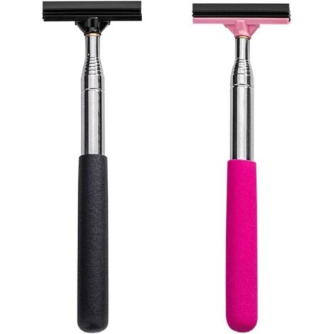 Lot de 2 Raclettes pour Rétroviseurs - Grattoir Polyvalent pour Vitres de Voiture, Portes de Douche & Miroirs (1/4)