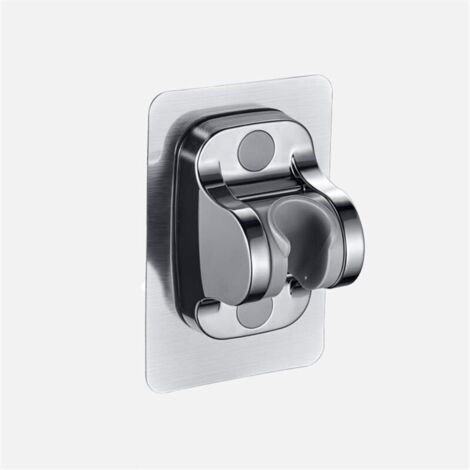 Support de Pommeau de Douche, Support de Douche Sans Perçage, Support Douchette Réglable, Pommeau de Douche Fixation, Support de Douchette à Main, Support Mural, Accroche Pommeau de Douche, 1 Pièce (1/4)