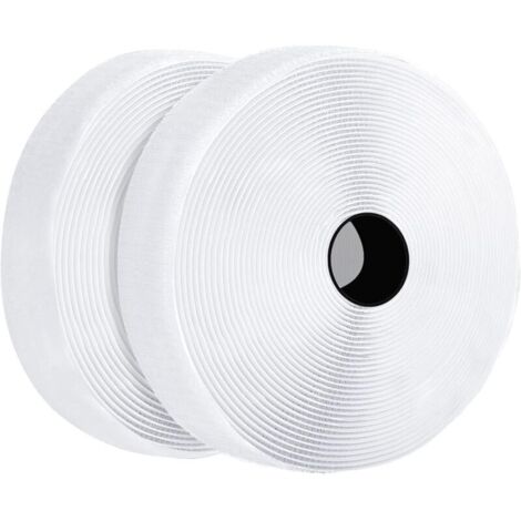 25M Bande Agrippantes Adhésives Rubans Adhésifs Bande Ruban Scratch Autocollant Moustiquaire Hook Loop Rouleau Scratch (1/4)