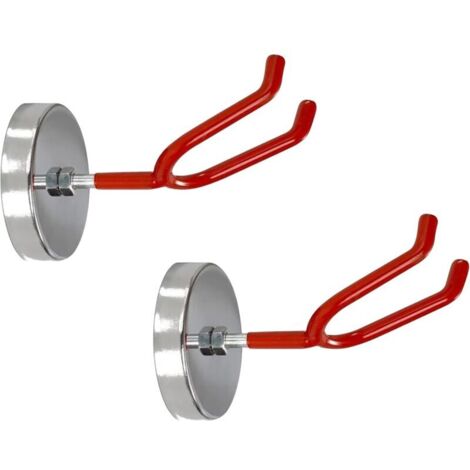 Supports de pistolet à peinture 2 pièces avec pieds magnétiques, accessoires pour pistolet à peinture, supports universels sur étagères et autres surfaces magnétiques, rouge- (1/4)